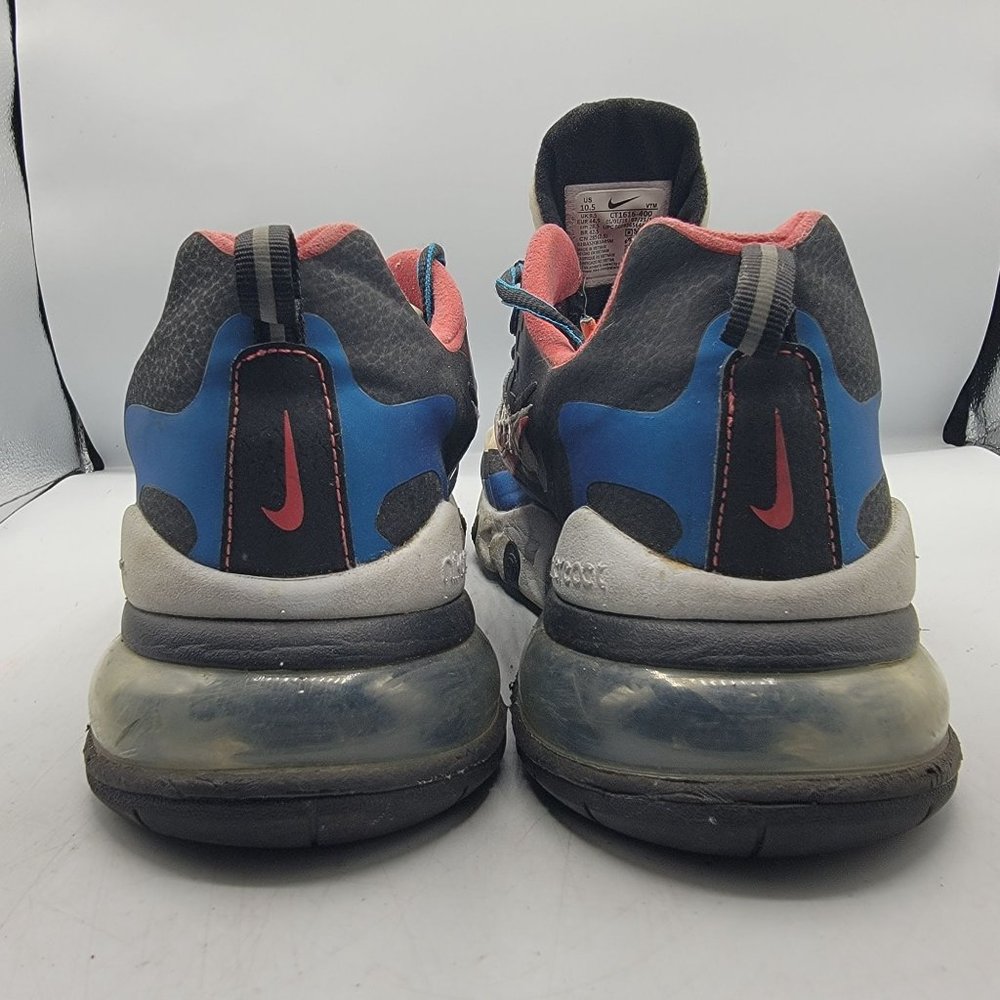Nike Air Max 270 React Mens 10.5 White Blue Time Capsule Edition Shoes CT1616400 - Picture 6 of 13